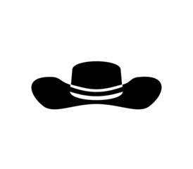 cowboy hat vector clip art, western wear icon