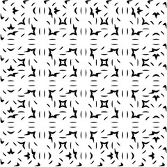 vector pattern in geometric ornamental style. Black and white pattern.