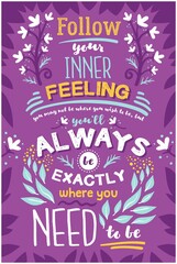 Inspirational words colorful poster vector illustration - 450535214