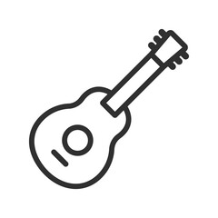 acoustic guitar vector icon. classical, instrument, musical, rock, sound, acoustics, string, playing, concert, song, musician, guitarist symbol for website and mobile app