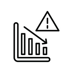 crisis line icon illustration vector graphic