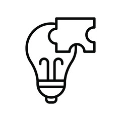 solution line icon illustration vector graphic