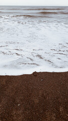 water drops on the beach