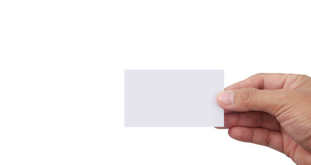 Obraz premium Hand holding virtual card with your
