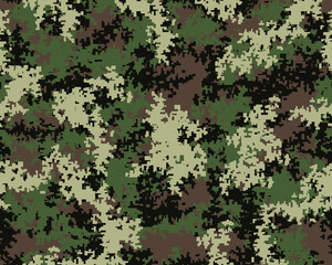 Fashionable camouflage pattern, military print .Seamless illustration