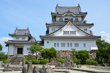 岸和田城 天守閣と八陣の庭
