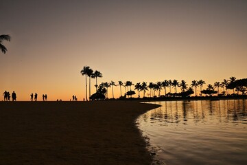 ハワイの夕焼け