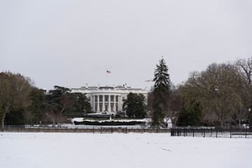 state monument in winter