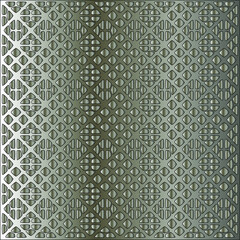 Metal mandala. Steel industrial polished pattern