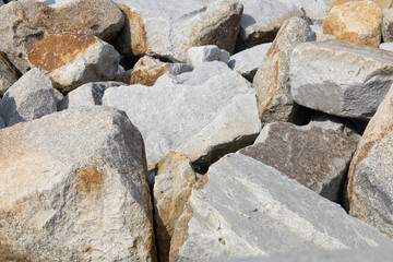 background made of large stones