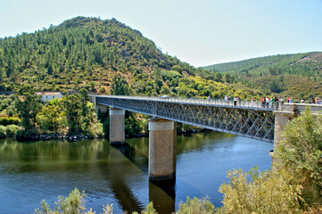 Fototapeta na wymiar Natural Monument of Portas de Rodao in Portugal