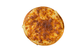 Italian pizza isolated on white background with clipping path