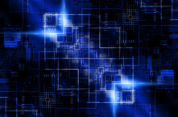 Technology concept, abstract illustration background	