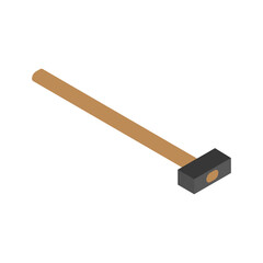 Hammer Isometric Icon