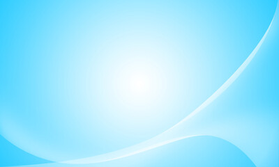 Light blue Wave Curve Smooth Gradient Background For Graphics