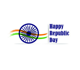 illustration of Republic Day of India.26 January