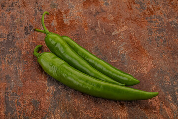 Ripe tasty spicy green pepper