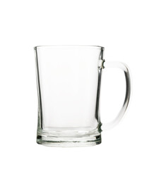 Empty glass isolated on a white background