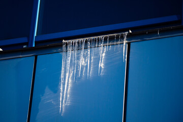 icicles on a roof