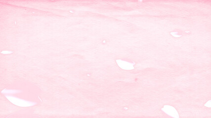 淡い壁紙と幻想的なさくらのような花びらの背景