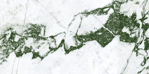 Thassos marble with green curly veins across the white surface, Carrara white tiles marble, glossy statuarietto slab marble stone texture for digital wall tile and floor tile design.