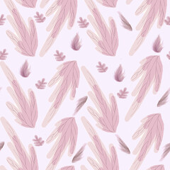 seamless pattern autum flowers