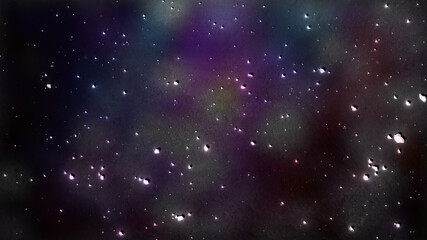 ざらざらとした荒い壁紙の宇宙の背景