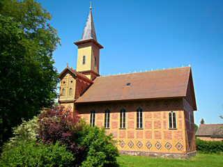 Naklejka premium Evangelisch-Lutherische Fachwerkkirche