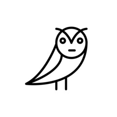 logo owl icon illustration vector element