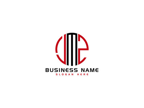 Initial JMZ Logo, Letter jmz Logo Image vector stock