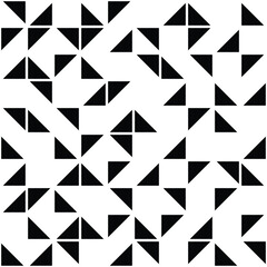 Seamless vector pattern.
Geometric random triangle texture.  Halftone facet background.