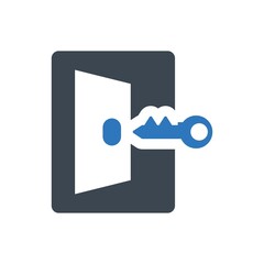 Door key icon