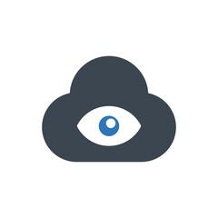 Cloud eye icon