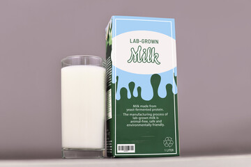 Concept for lab grown milk from artificial cultured dairy production fby using reproduced milk...