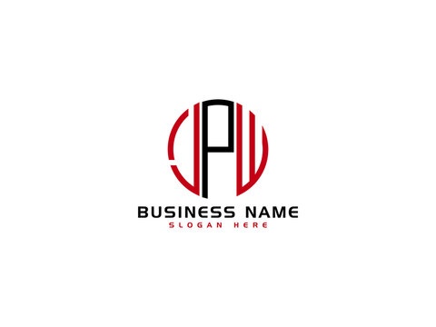 Letter LPW Logo Iocn Vector Image For Business