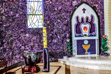 Church with stone decoration