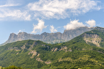 View of the Vercors mountains.