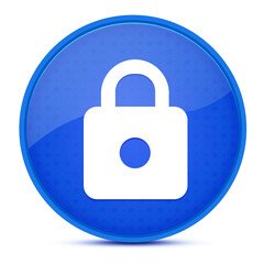 https aesthetic glossy blue round button abstract