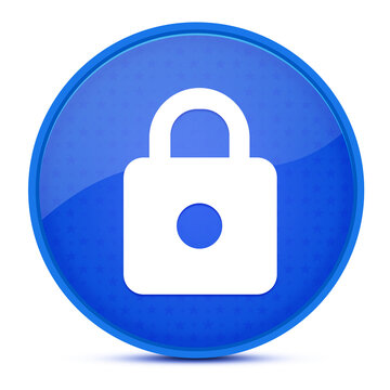 https aesthetic glossy blue round button abstract