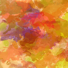 Fototapeta premium Abstract colorful watercolor for background, quad template.