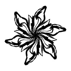 Vector geometrical illustration. Surface pattern design with geometrical round shapes, circles, spirals, stars. Abstract flat background