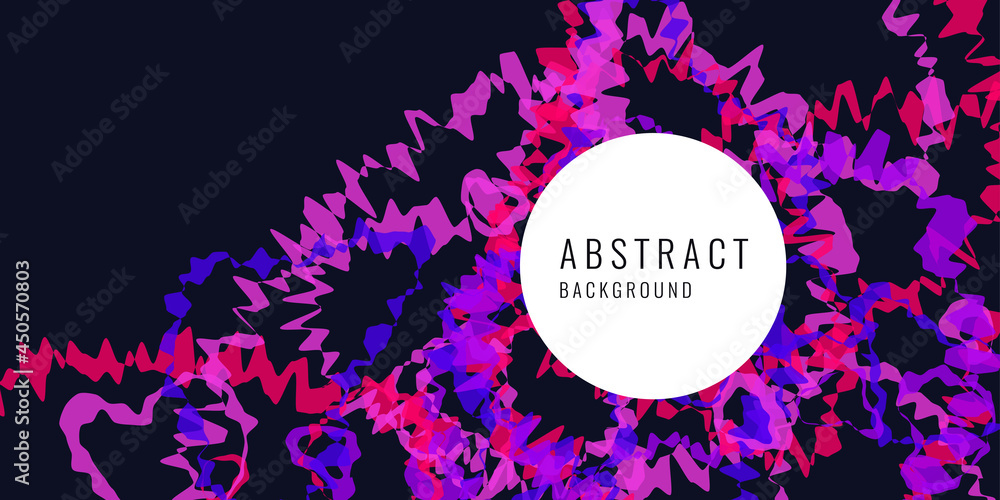 Poster modern abstract background with bright impulsive lines and color spots. a template for your design a