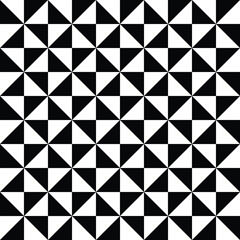 Seamless vector pattern.
Geometric triangle rotation background.
Minimal halftone texture.