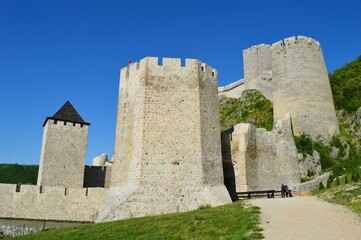 Fototapeta na wymiar old fortress on the Danube River