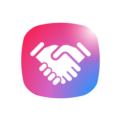 Obraz premium Hand-Shake - Sticker