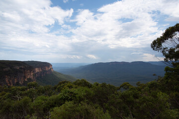 clouds over the mountains