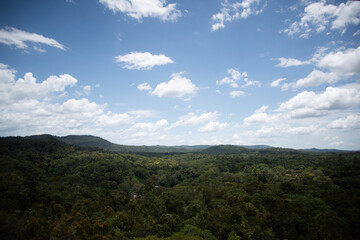 clouds over the mountains