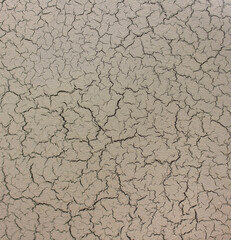 background wall painted in craquelure style with cracks close-up