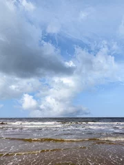 Foto auf Alu-Dibond North Sea seen from the beach of Wijk aan Zee, Noord-Holland Province, The Netherlands © Holland-PhotostockNL