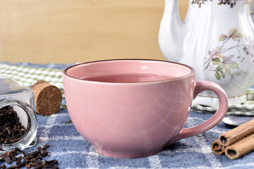 natural cinnamon tea, cloves, rosemary and lemon grass